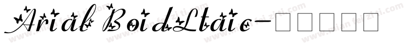 Arial BoidLtaic字体转换